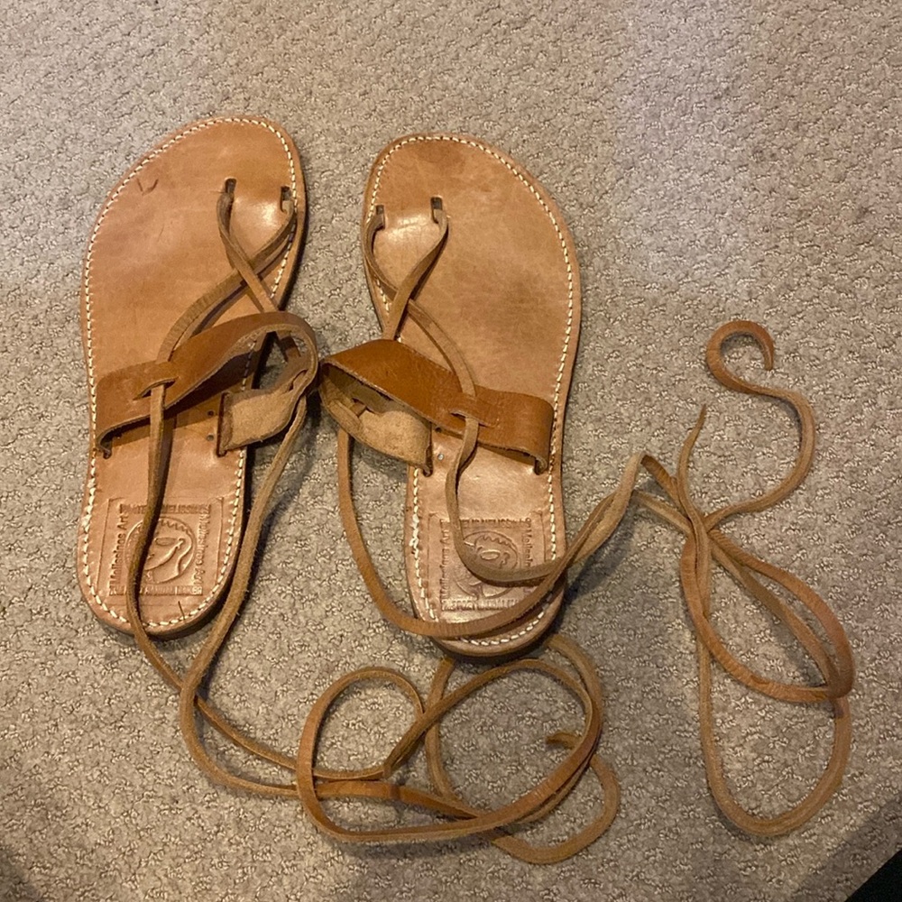Leather Sandals Worn Twice